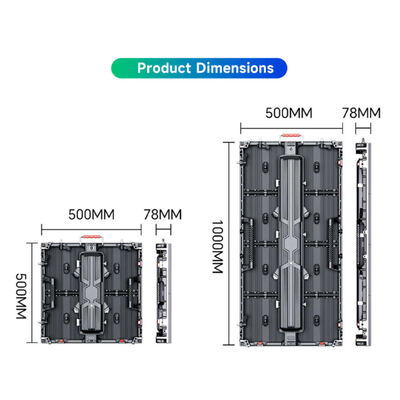 LED Display Indoor LED Wall Panel Rental Video Wall Outdoor Advertising Screen Led Stage for 500*500 LED Screen Outdoor