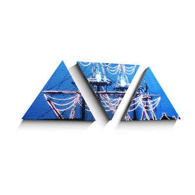 P3 Indoor Full Color LED Irregular Shape Screen Splicing Hexagonal Triangular Shaped Ultra HD LED Digital Display Screen