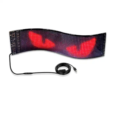 Flexible Advertising LED Display Programmable Text Logo Light Soft Matrix Panel Car Window Sign Shop LED Ticker Board