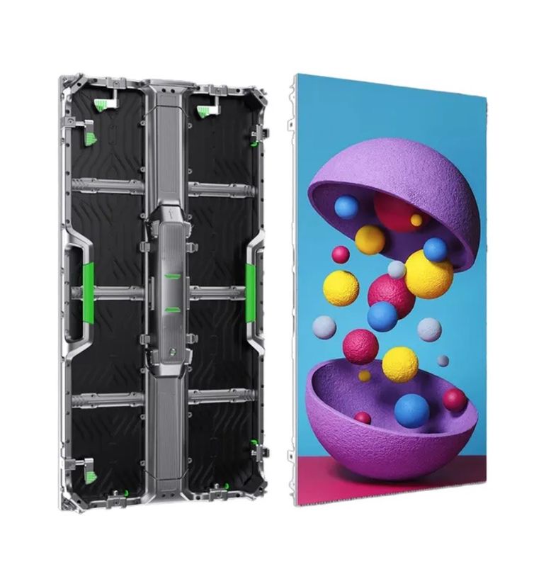 500x1000mm P2.6mm Outdoor Rental LED Screen 3840Hz With Removable Power Card Box