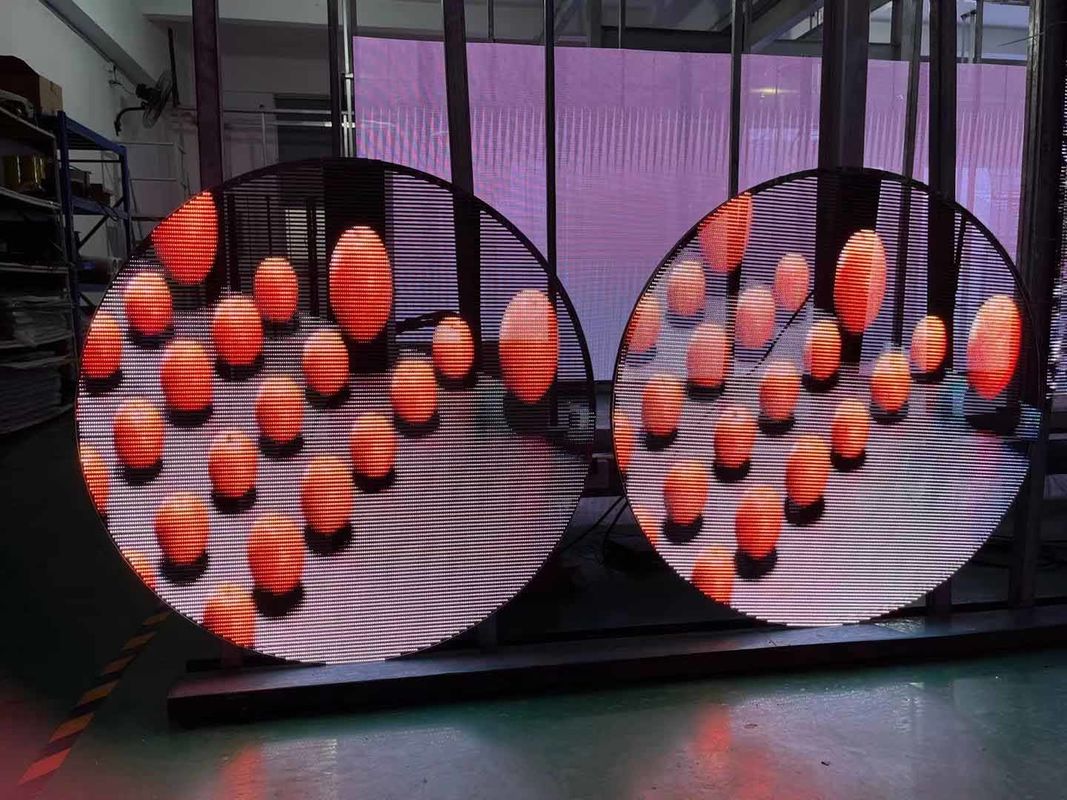 Customized Transparent LED Display Screen Creative Circle LED Screen