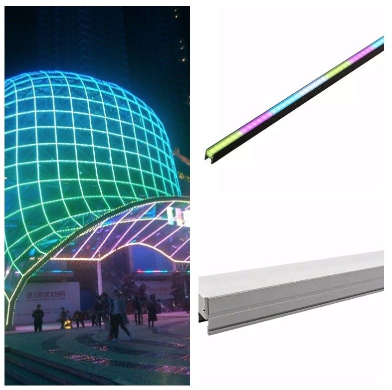 Waterproof DMX512 RGBW Linear Light SMD5050 48VDC Full Color