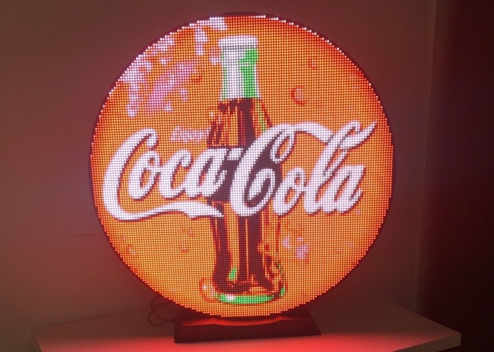 Waterproof Round Creative LED Display Screen With Meanwell Power Supply 6000 Nits