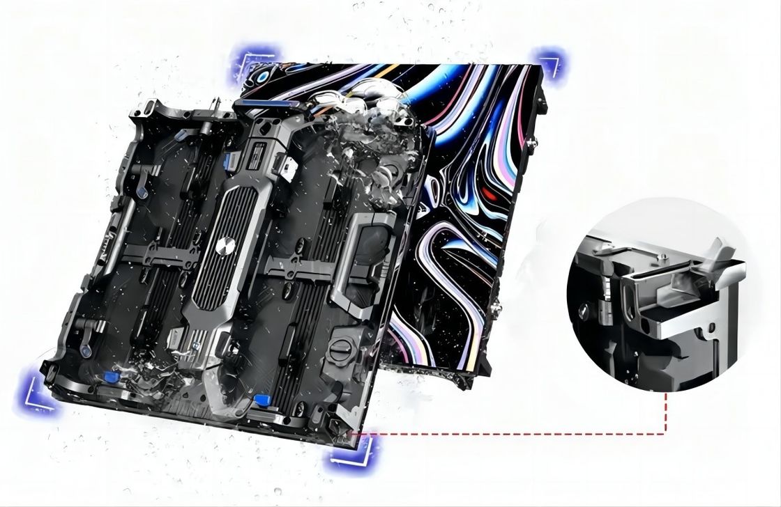 P4.8mm Outdoor Rental LED Display With Panel 500x500mm 3840Hz Refresh Rate