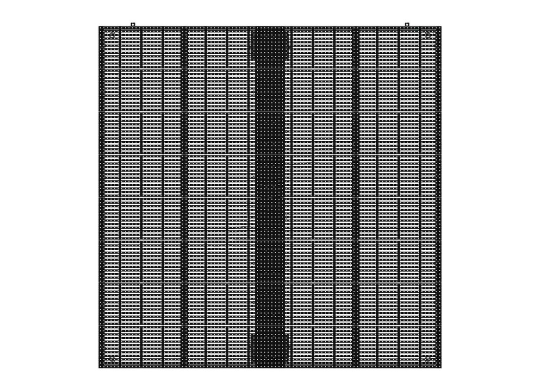 Outdoor Fixed Mesh Transparent LED Display Screen Waterproof 1x1m