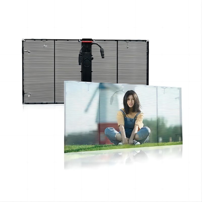 Outdoor Transparent LED Display Screen High Brightness 500X1000mm