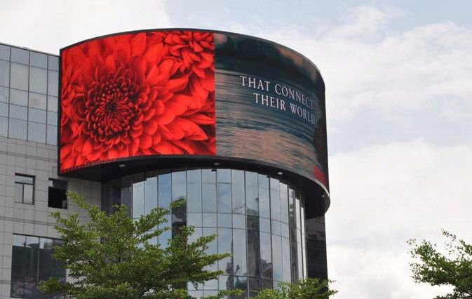 P4 Outdoor Full Color Fixed Curved Flexible Led Display 3D Advertising Led Video Wall Screen