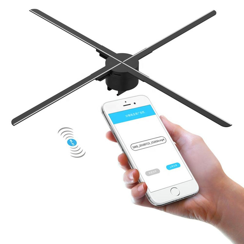 42cm HD Holographic Display 224 Spinning 3D Projector LED Advertising Hologram Fan