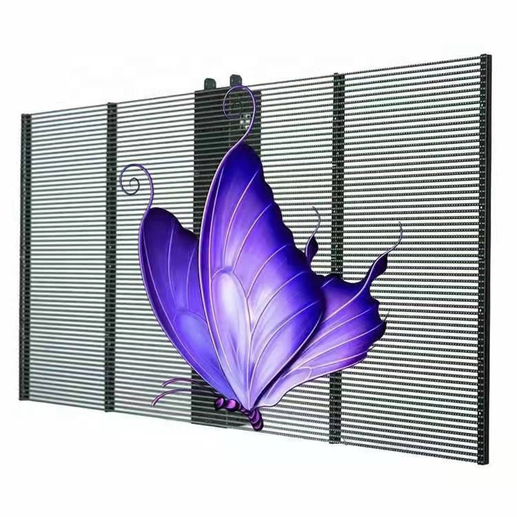 Aluminum Transparent LED Screen Panel for Clothing Store 1000*1000mm Giant Indoor Display P3.91mm Refresh Rate≥3840Hz