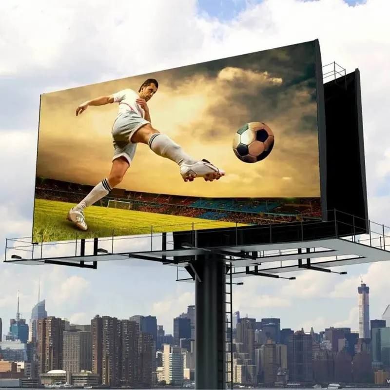Outdoor LED Screen Solar Electronic Signs Double Sided Billboard Steel Structure External Outdoor Led Digital Signage Display Screens